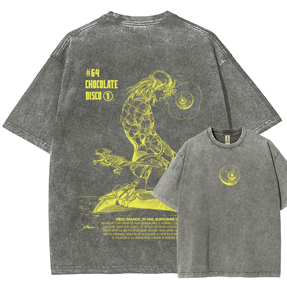 Jojo's Bizarre Adventure Unisex Fit Washed T-Shirt 2603019852