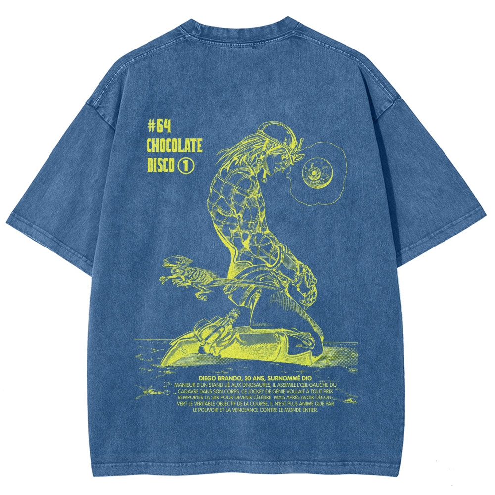 Jojo's Bizarre Adventure Unisex Fit Washed T-Shirt 2603019852