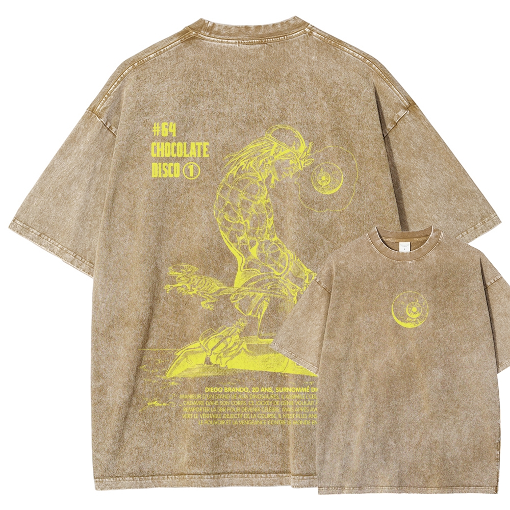 Jojo's Bizarre Adventure Unisex Fit Washed T-Shirt 2603019852