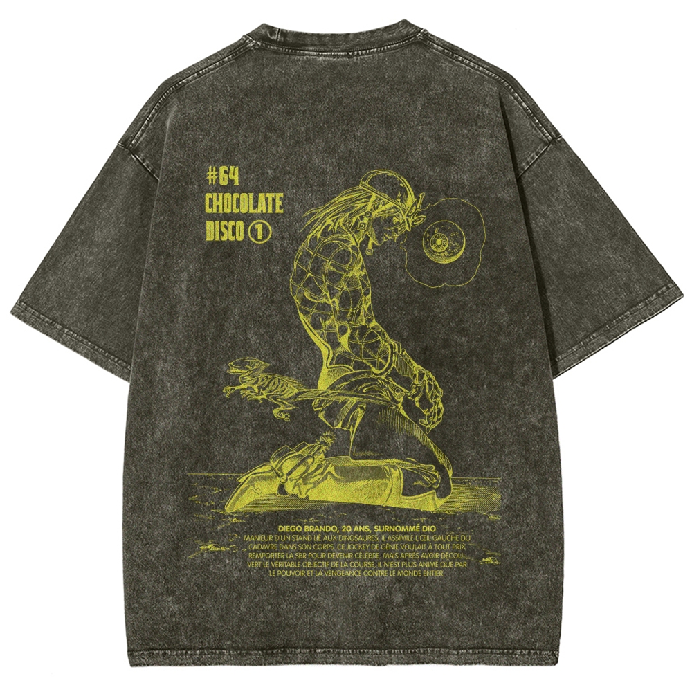 Jojo's Bizarre Adventure Unisex Fit Washed T-Shirt 2603019852