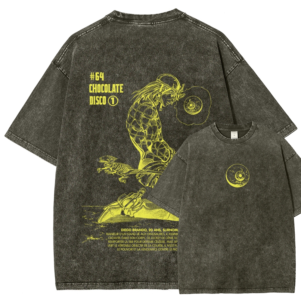 Jojo's Bizarre Adventure Unisex Fit Washed T-Shirt 2603019852