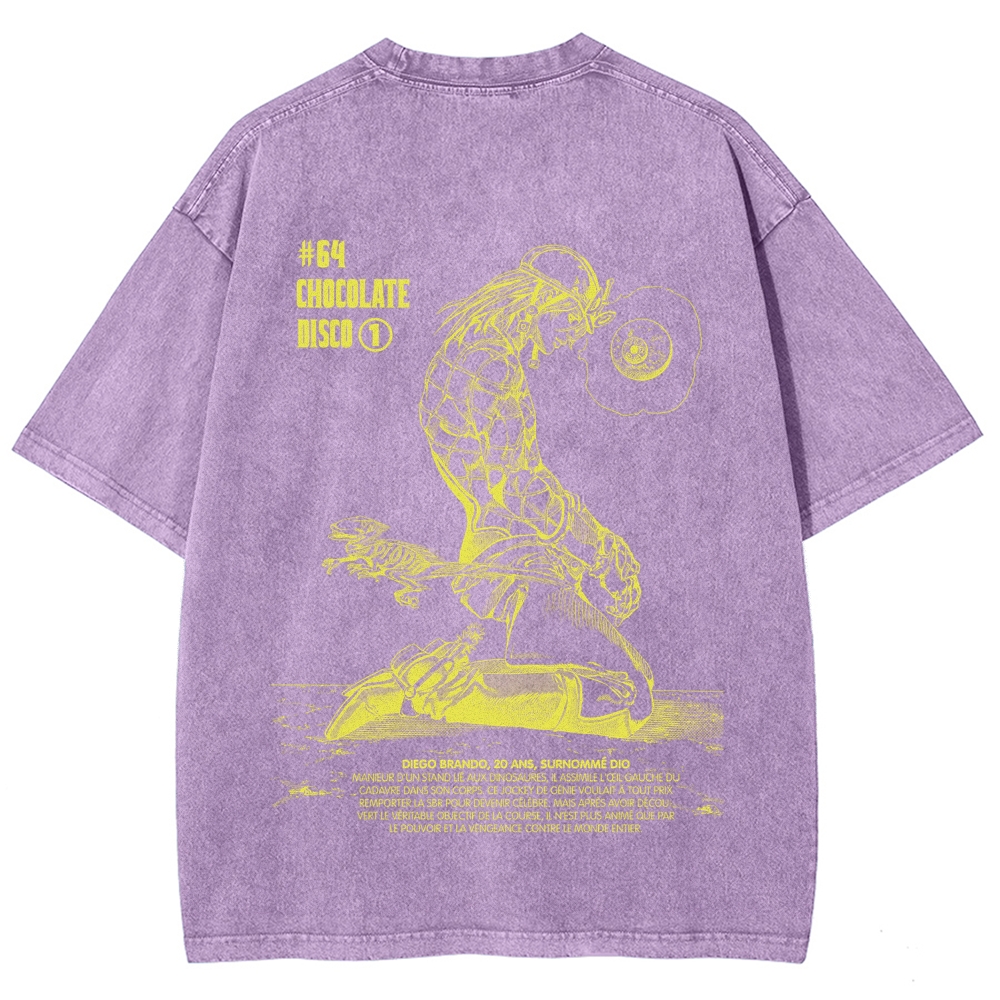 Jojo's Bizarre Adventure Unisex Fit Washed T-Shirt 2603019852