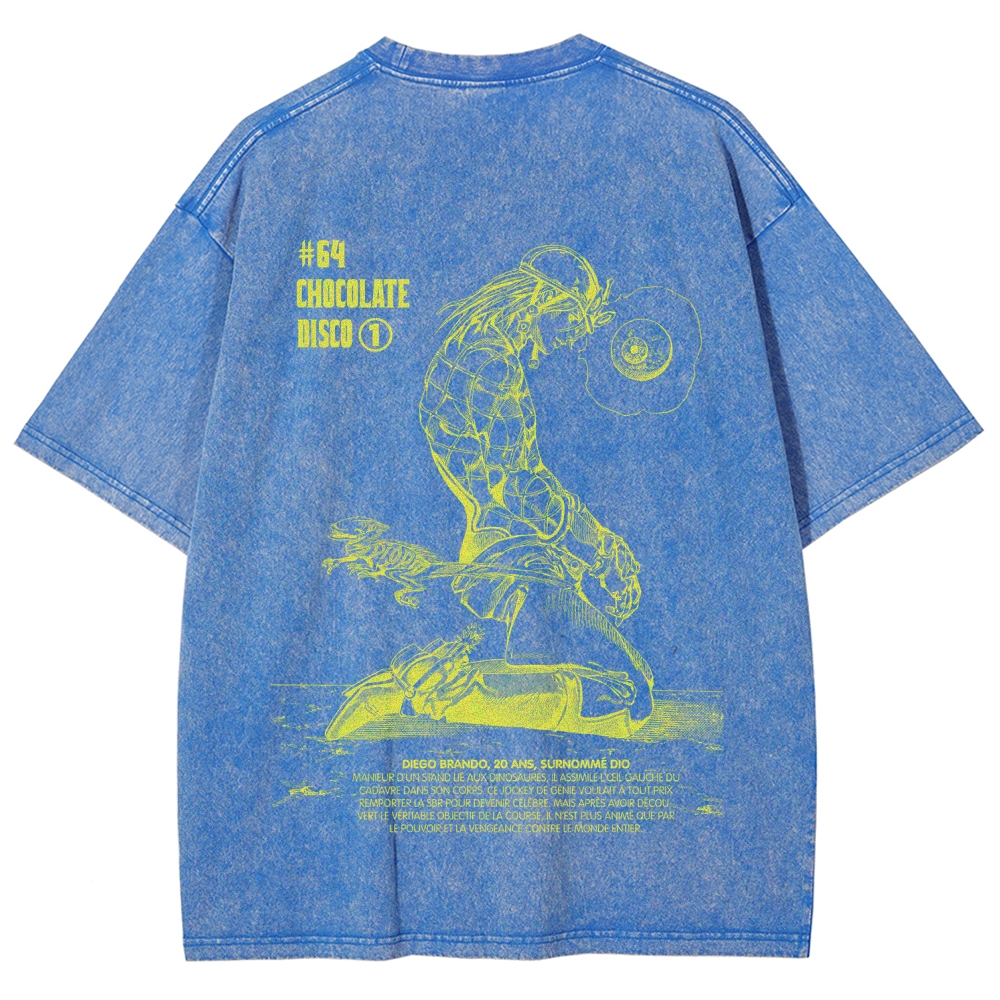 Jojo's Bizarre Adventure Unisex Fit Washed T-Shirt 2603019852