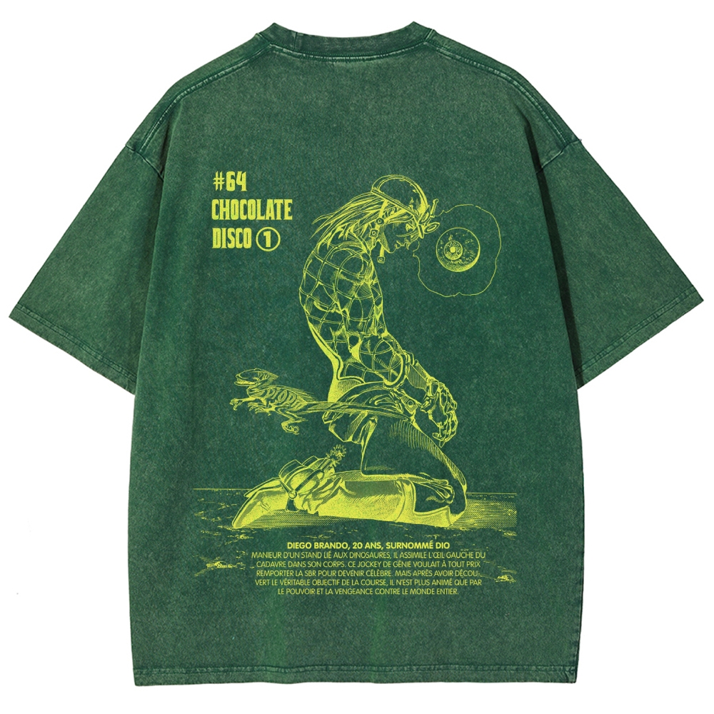 Jojo's Bizarre Adventure Unisex Fit Washed T-Shirt 2603019852