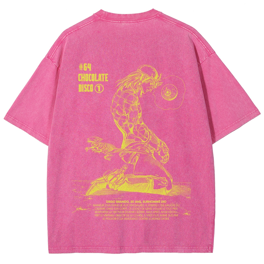 Jojo's Bizarre Adventure Unisex Fit Washed T-Shirt 2603019852