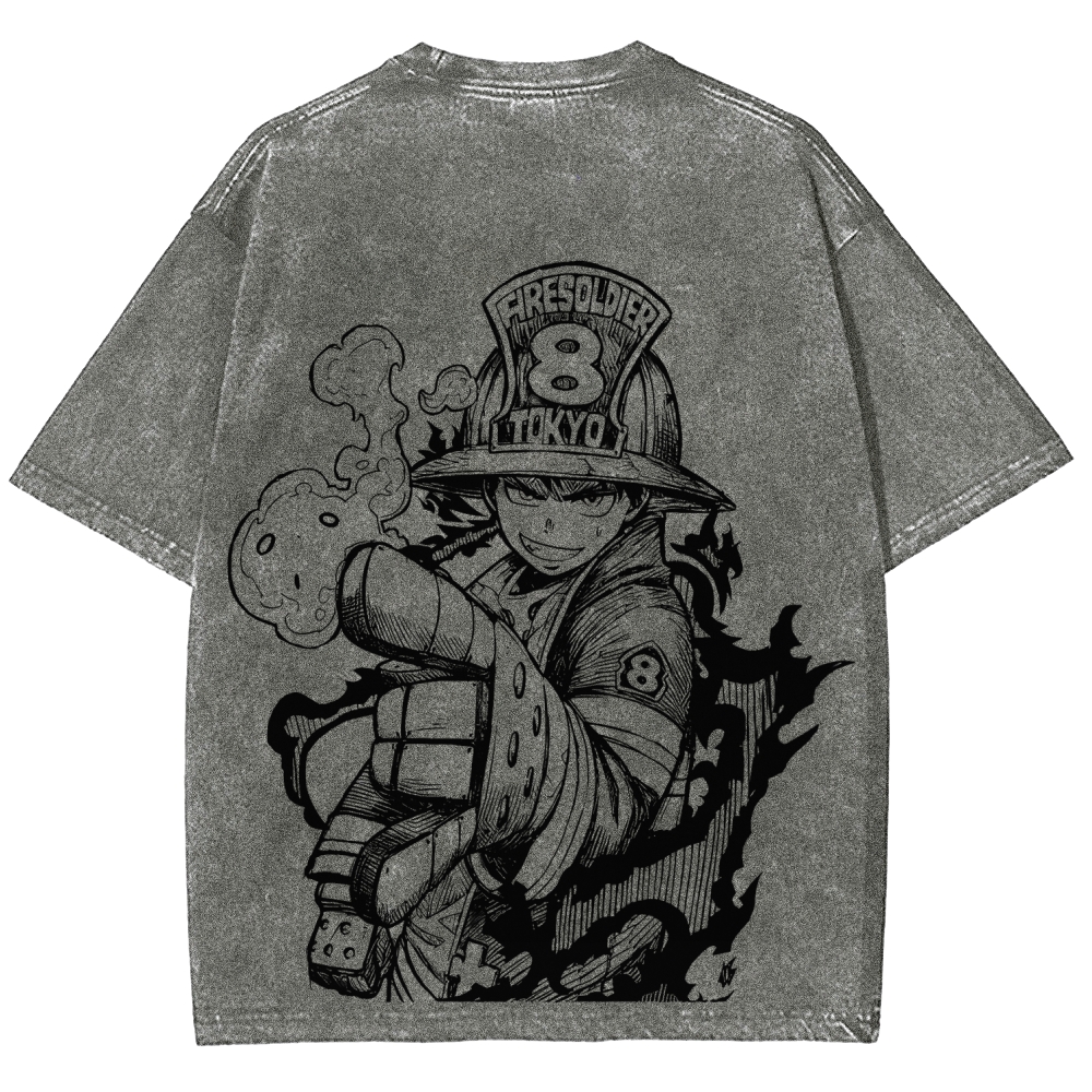 Fire Force Unisex Fit Washed T-Shirt 2604000734