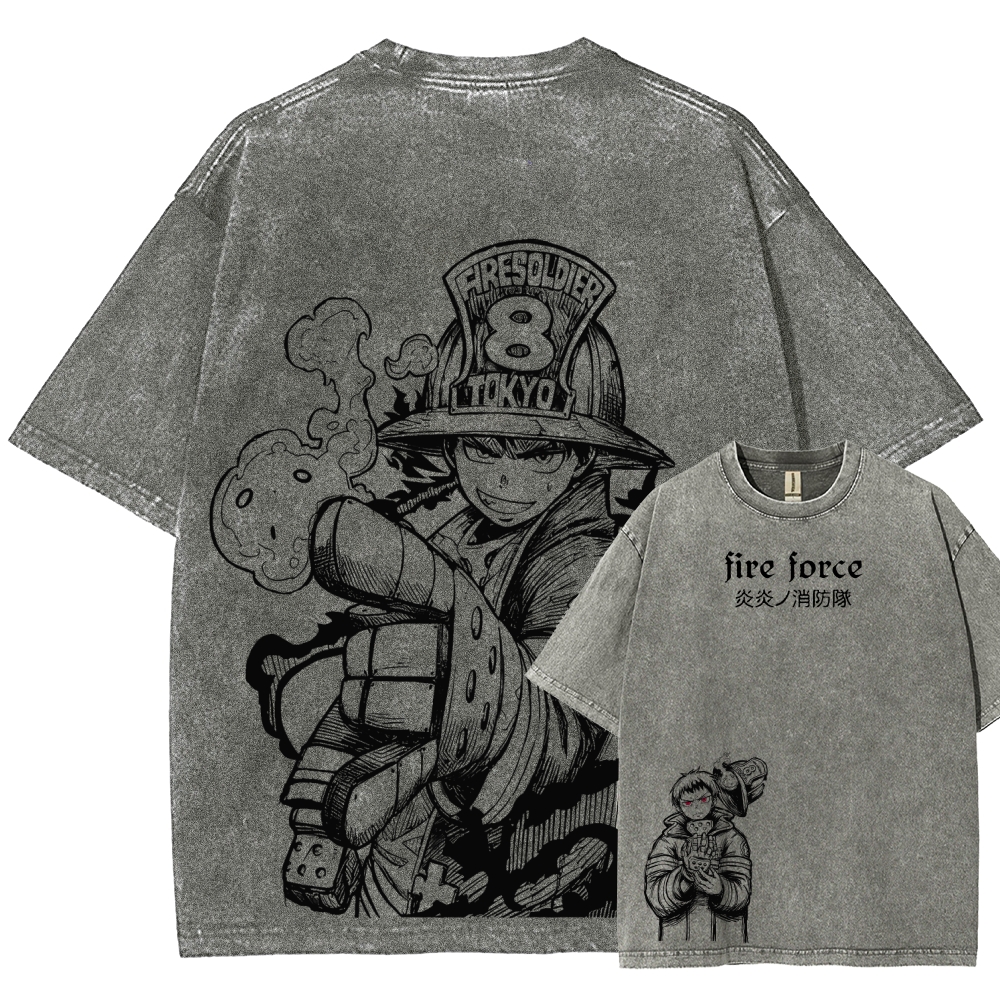 Fire Force Unisex Fit Washed T-Shirt 2604000734