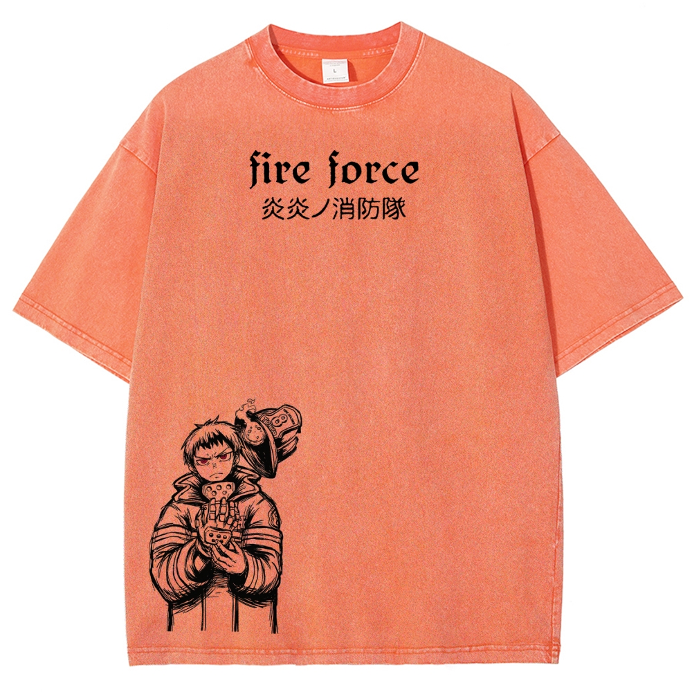 Fire Force Unisex Fit Washed T-Shirt 2604000734