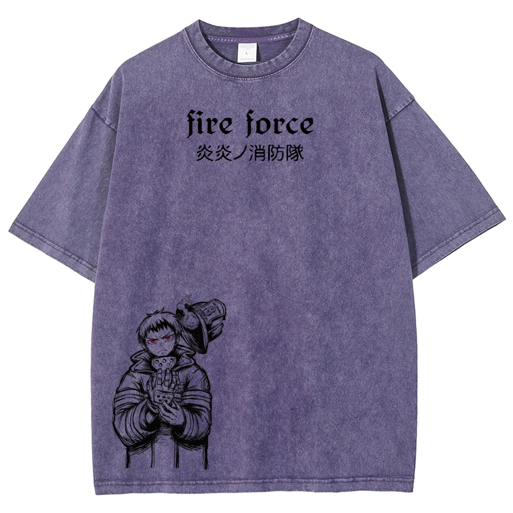 Fire Force Unisex Fit Washed T-Shirt 2604000734