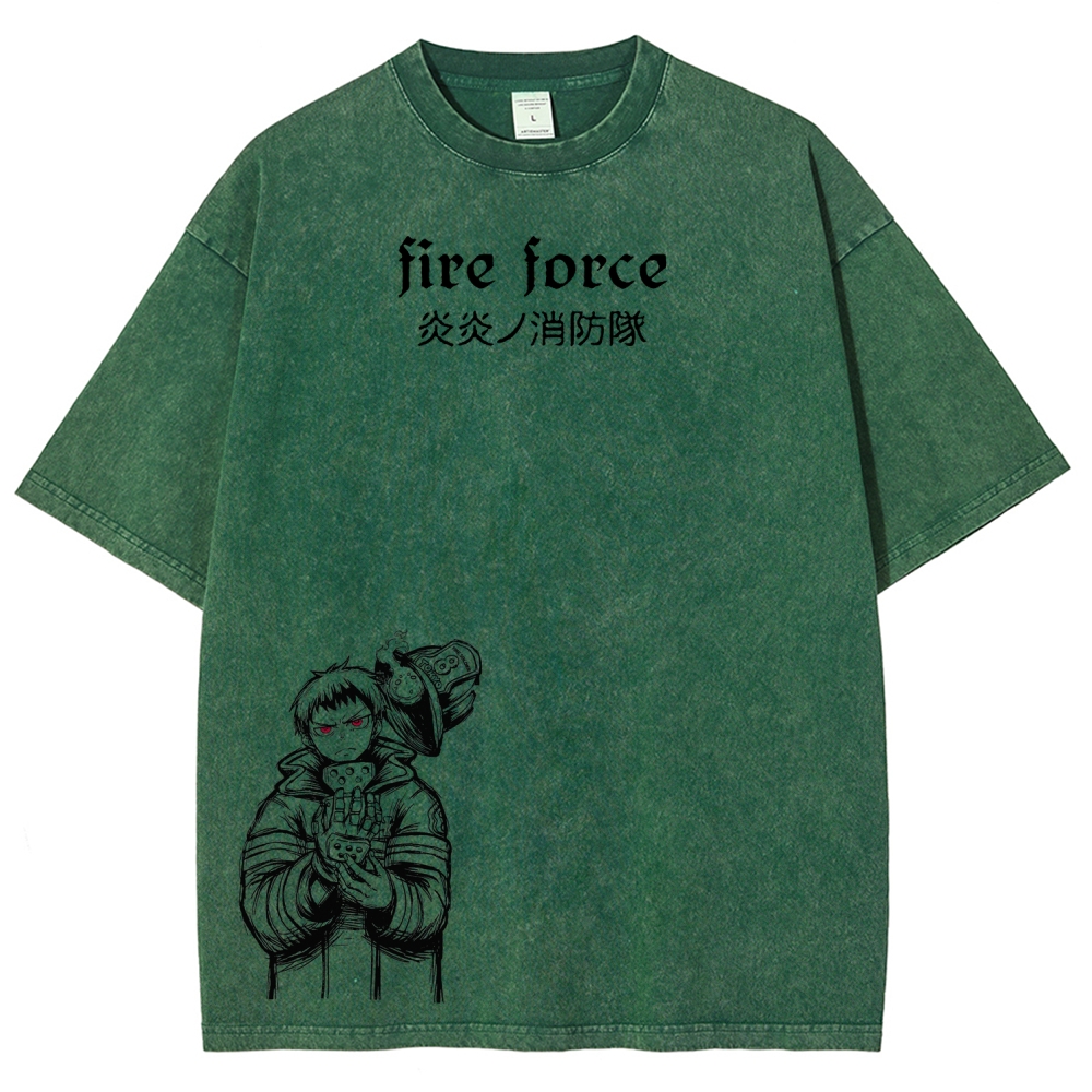 Fire Force Unisex Fit Washed T-Shirt 2604000734