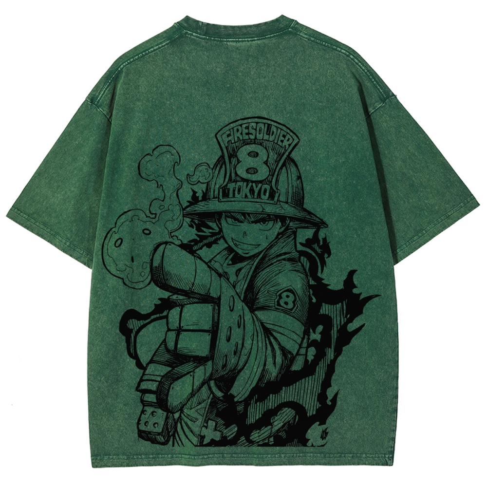 Fire Force Unisex Fit Washed T-Shirt 2604000734