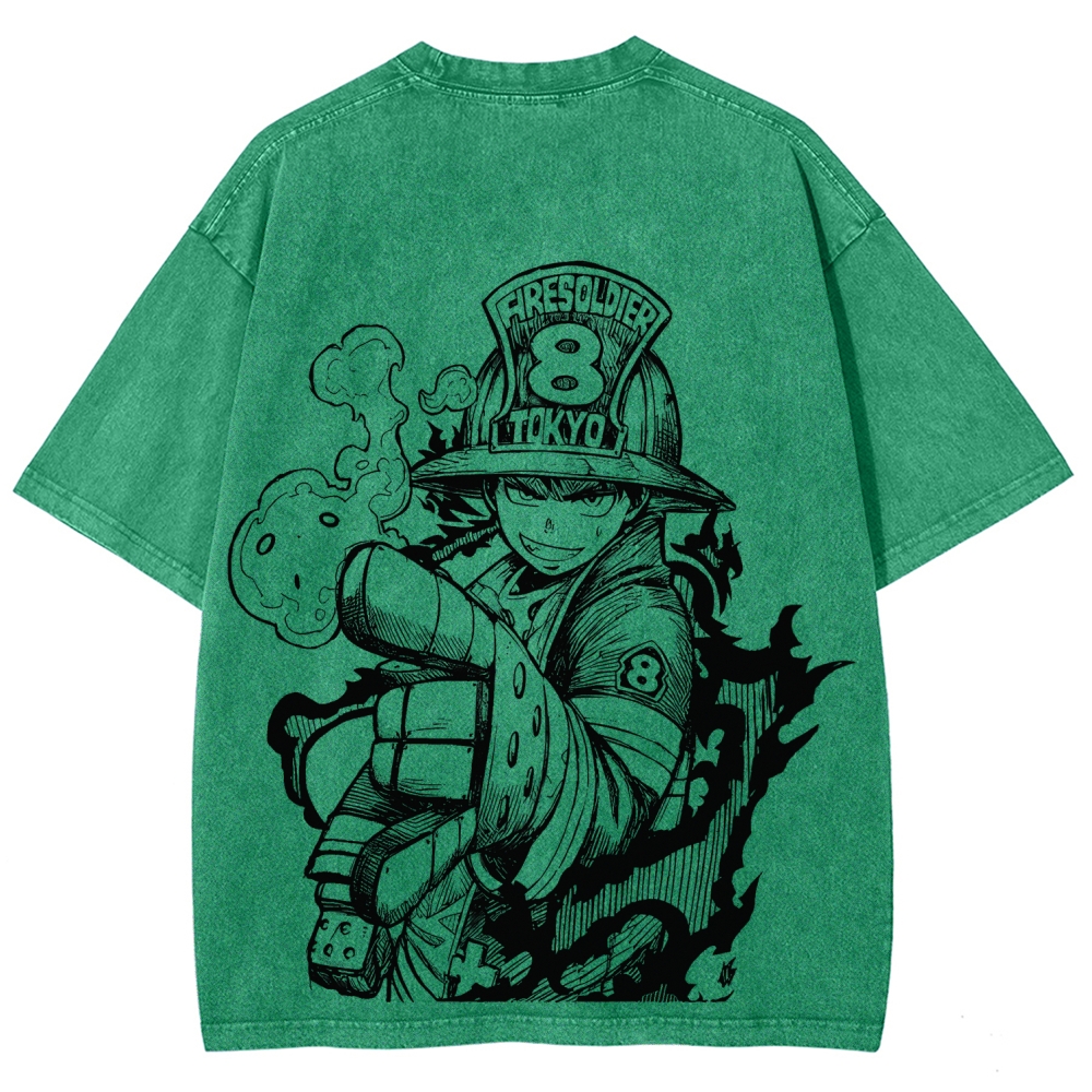 Fire Force Unisex Fit Washed T-Shirt 2604000734