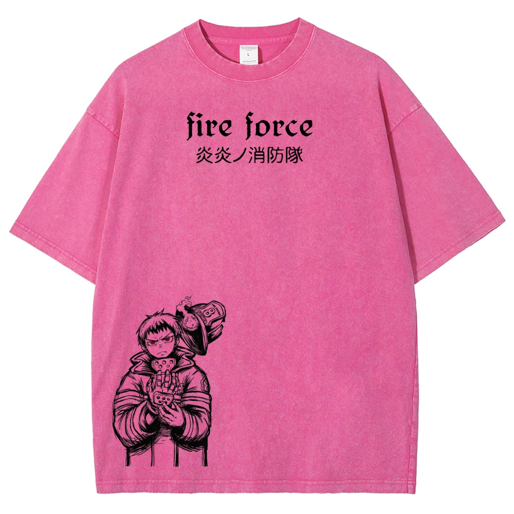 Fire Force Unisex Fit Washed T-Shirt 2604000734