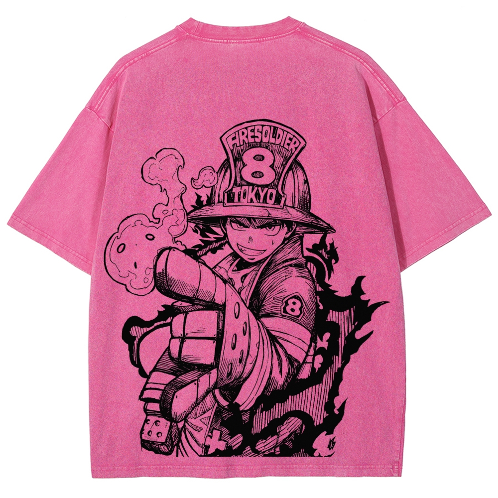 Fire Force Unisex Fit Washed T-Shirt 2604000734