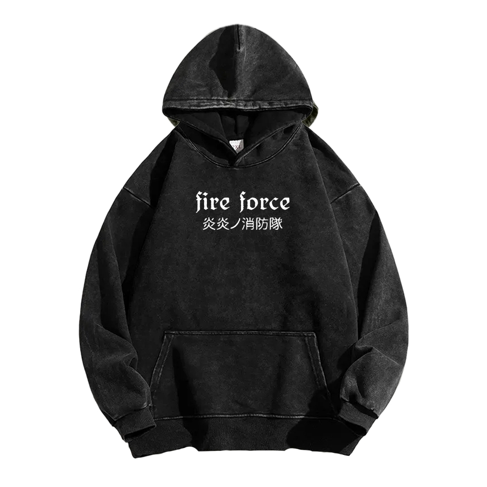 Fire Force Unisex Washed Hoodie 2604000739