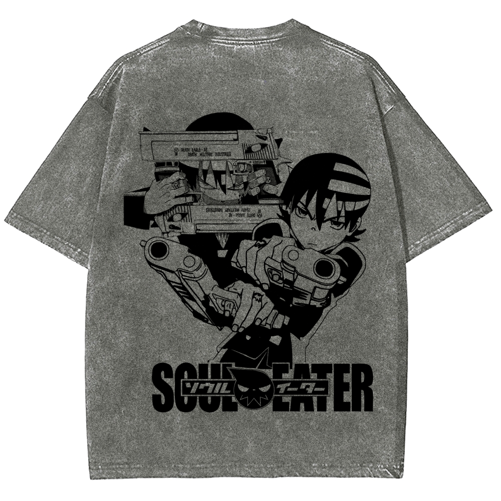 soul eater Unisex Fit Washed T-Shirt 2604000852