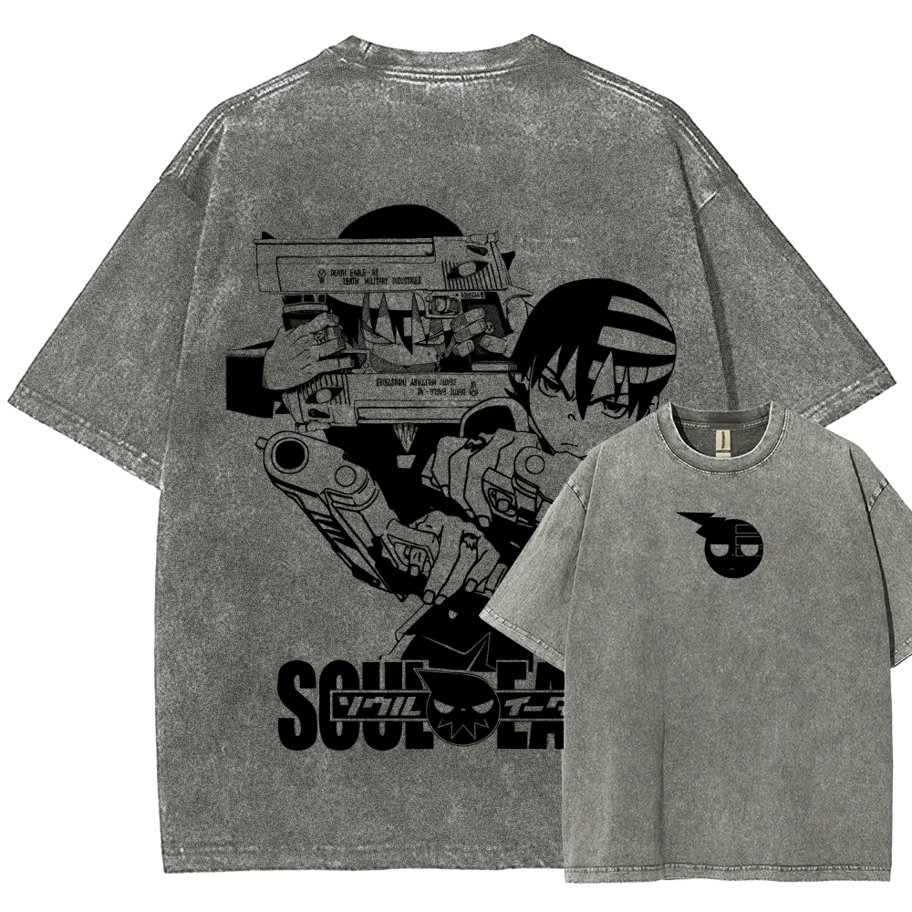 soul eater Unisex Fit Washed T-Shirt 2604000852