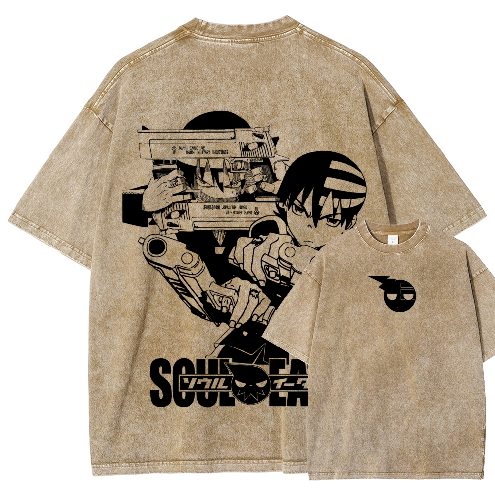 soul eater Unisex Fit Washed T-Shirt 2604000852