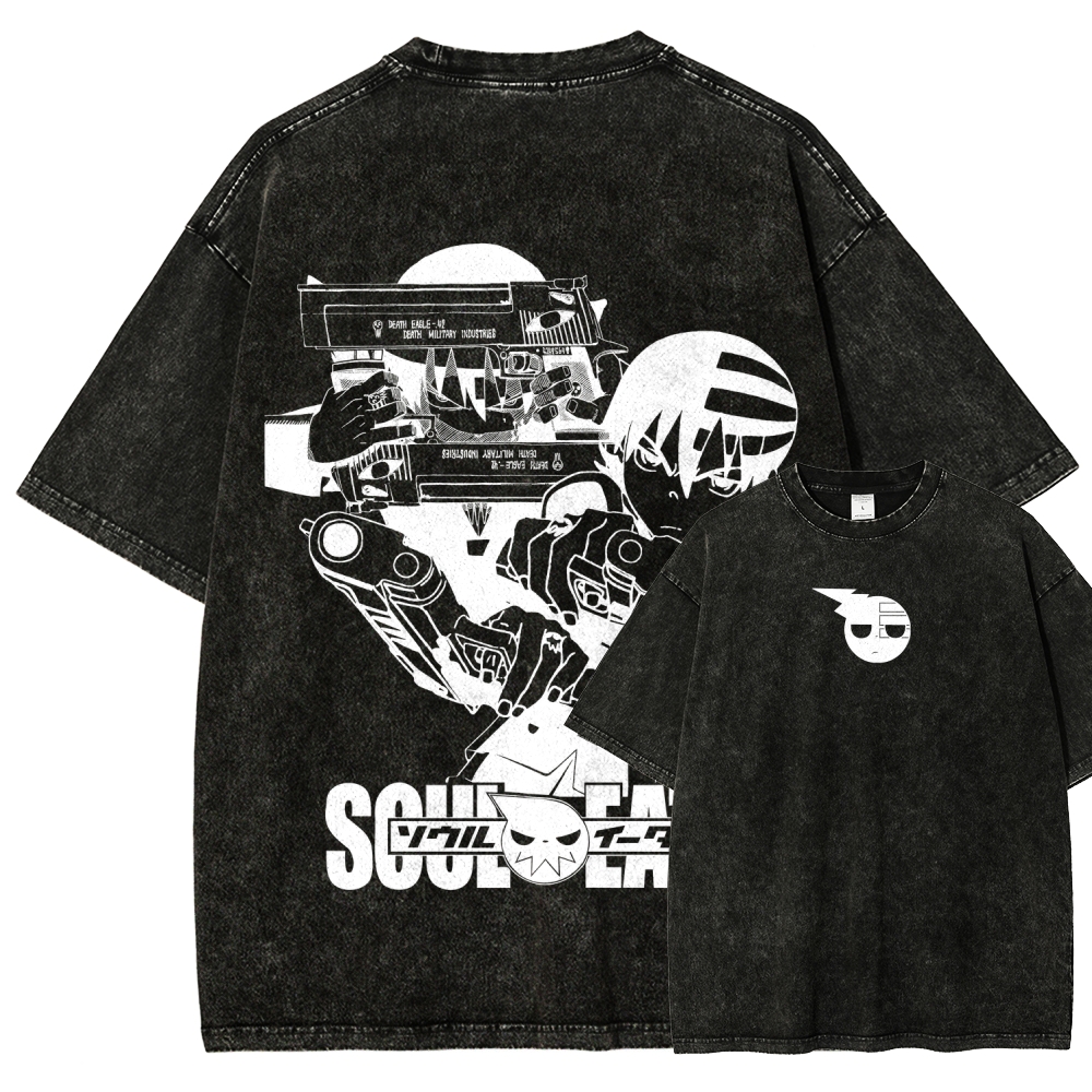 soul eater Unisex Fit Washed T-Shirt 2604000852