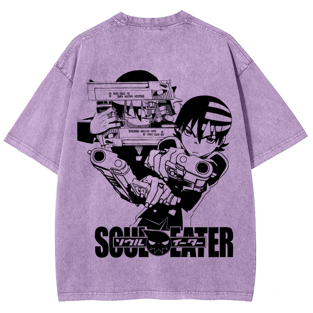 soul eater Unisex Fit Washed T-Shirt 2604000852
