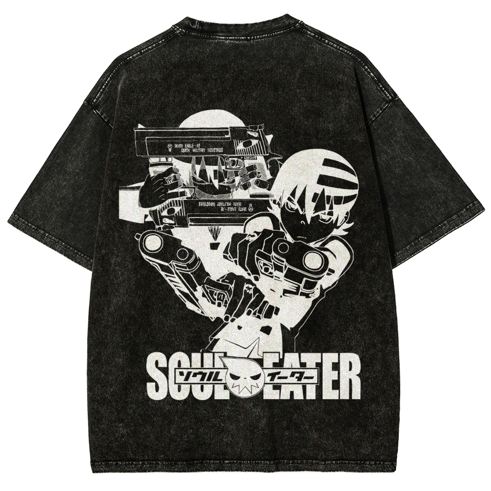 soul eater Unisex Fit Washed T-Shirt 2604000852