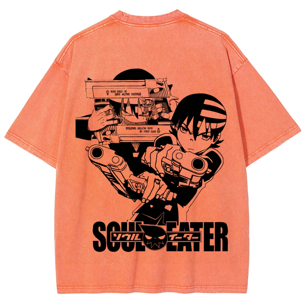 soul eater Unisex Fit Washed T-Shirt 2604000852