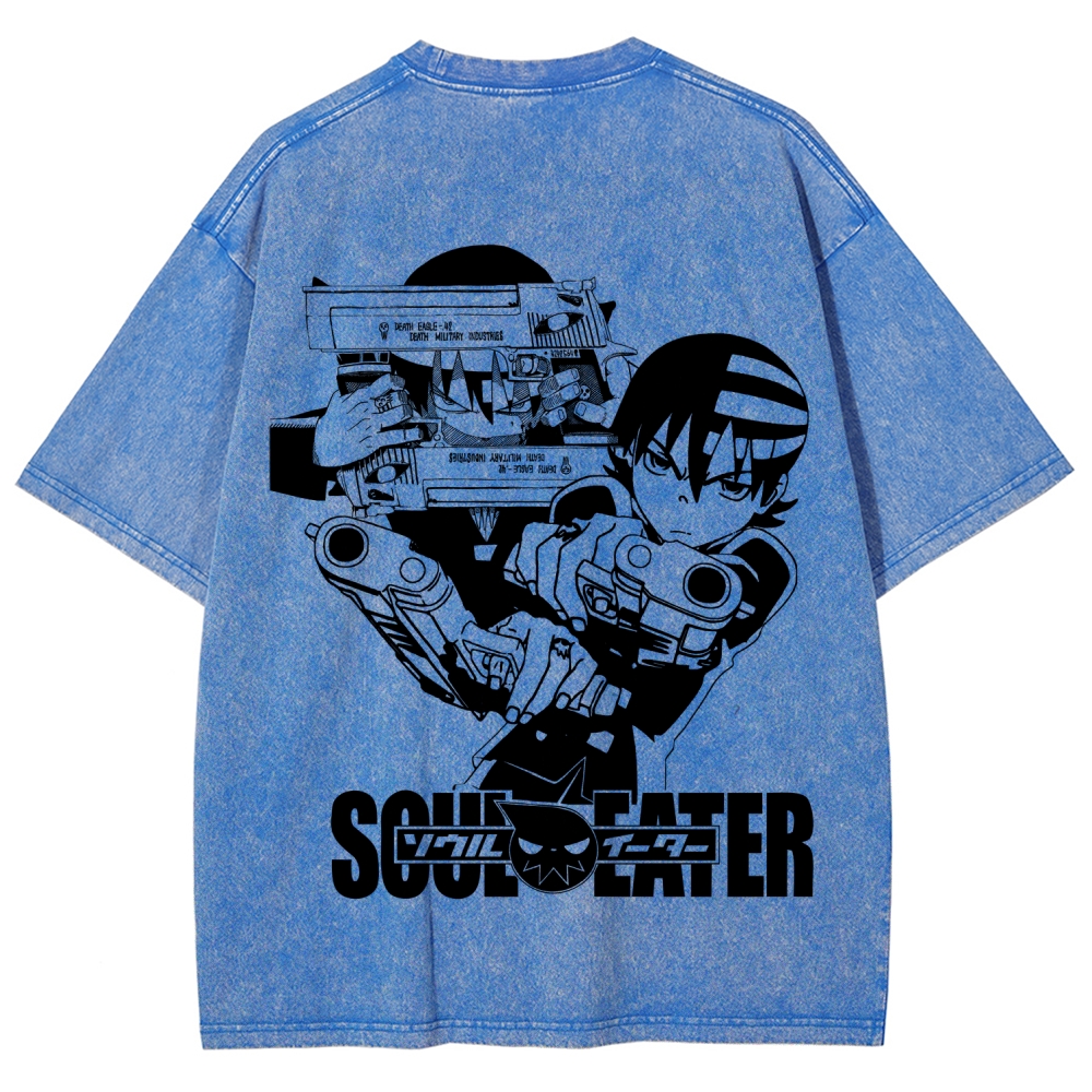 soul eater Unisex Fit Washed T-Shirt 2604000852