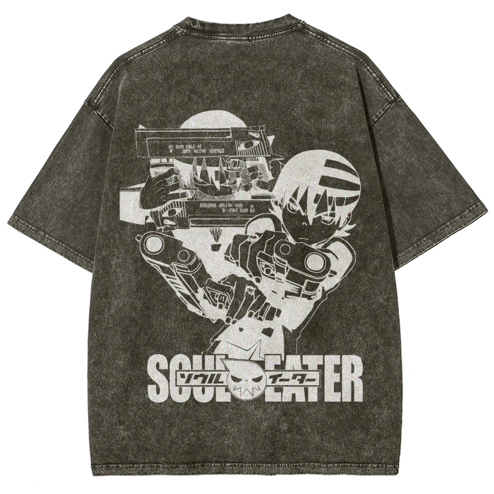 soul eater Unisex Fit Washed T-Shirt 2604000852