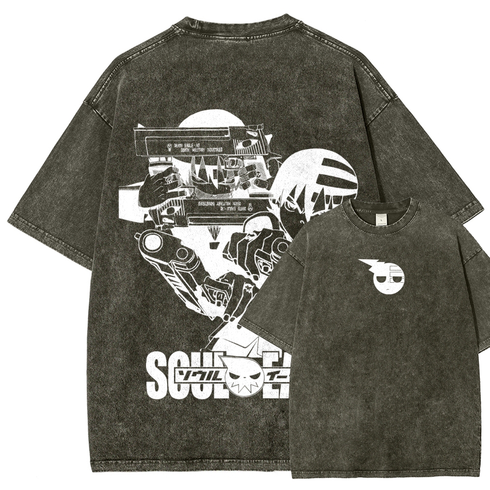 soul eater Unisex Fit Washed T-Shirt 2604000852