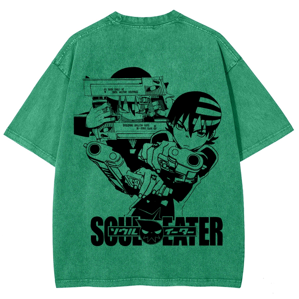 soul eater Unisex Fit Washed T-Shirt 2604000852