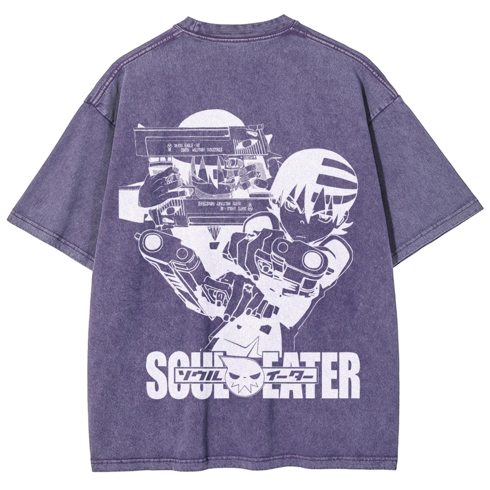 soul eater Unisex Fit Washed T-Shirt 2604000852