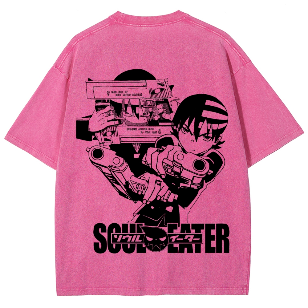 soul eater Unisex Fit Washed T-Shirt 2604000852