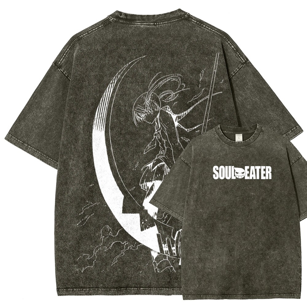 soul eater Unisex Fit Washed T-Shirt 2604000853