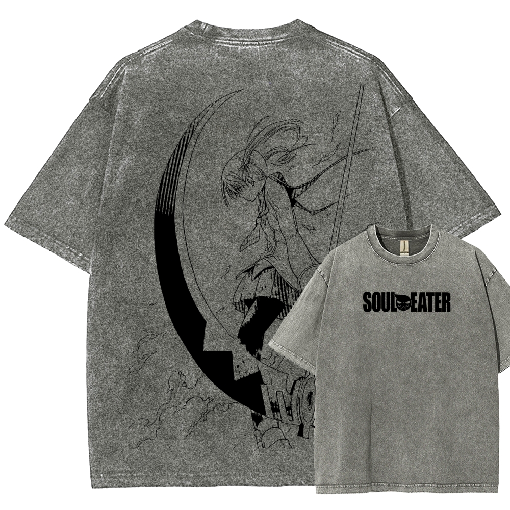 soul eater Unisex Fit Washed T-Shirt 2604000853