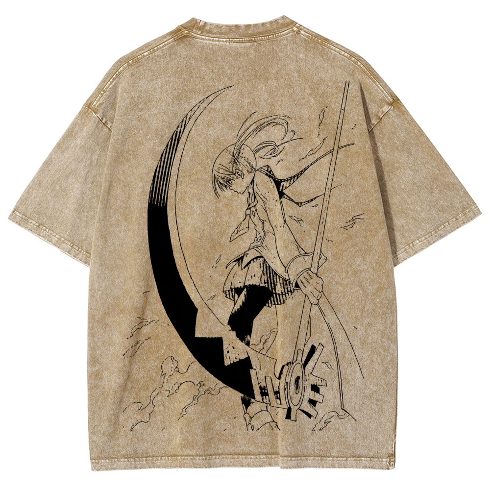 soul eater Unisex Fit Washed T-Shirt 2604000853