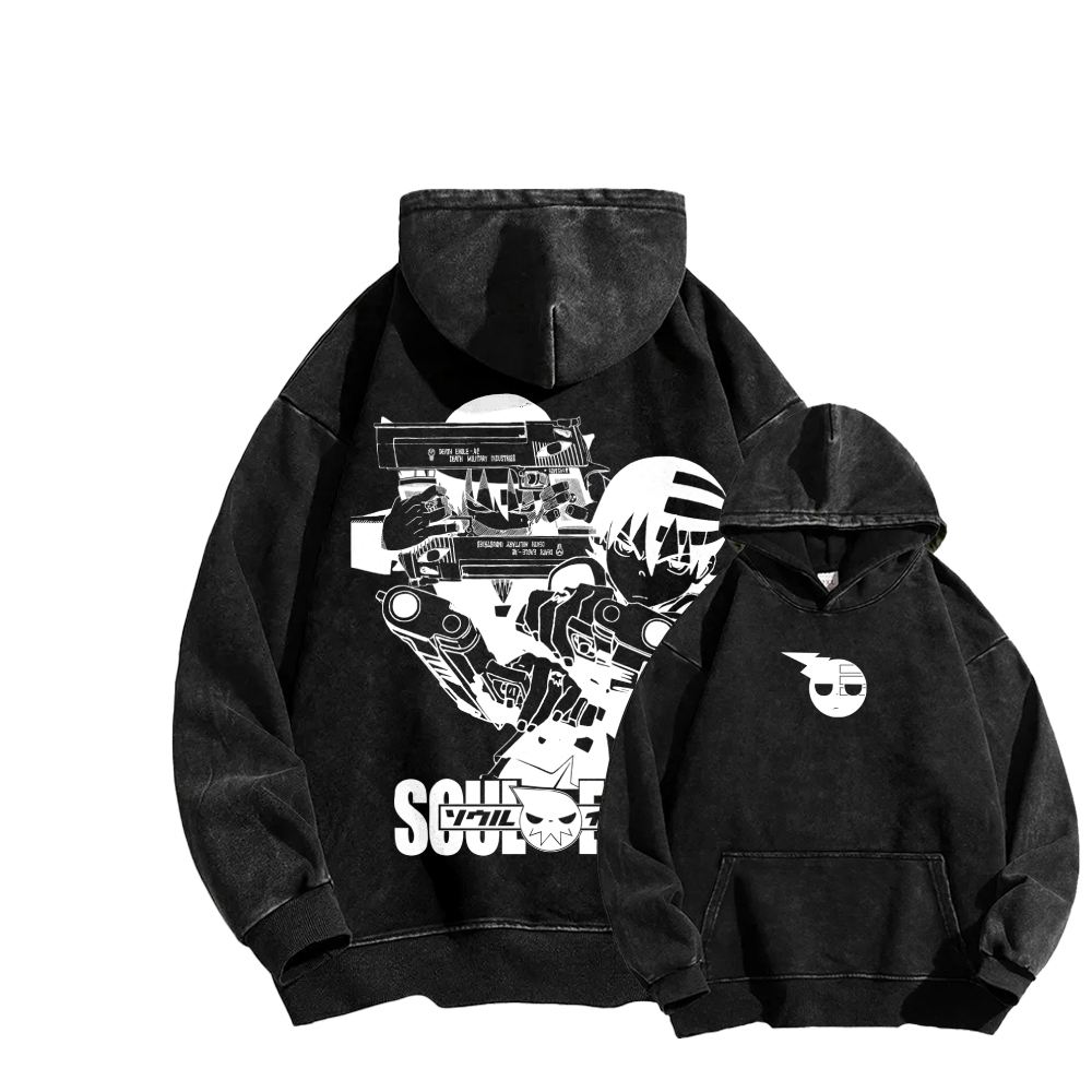 soul eater Unisex Washed Hoodie 2604000857
