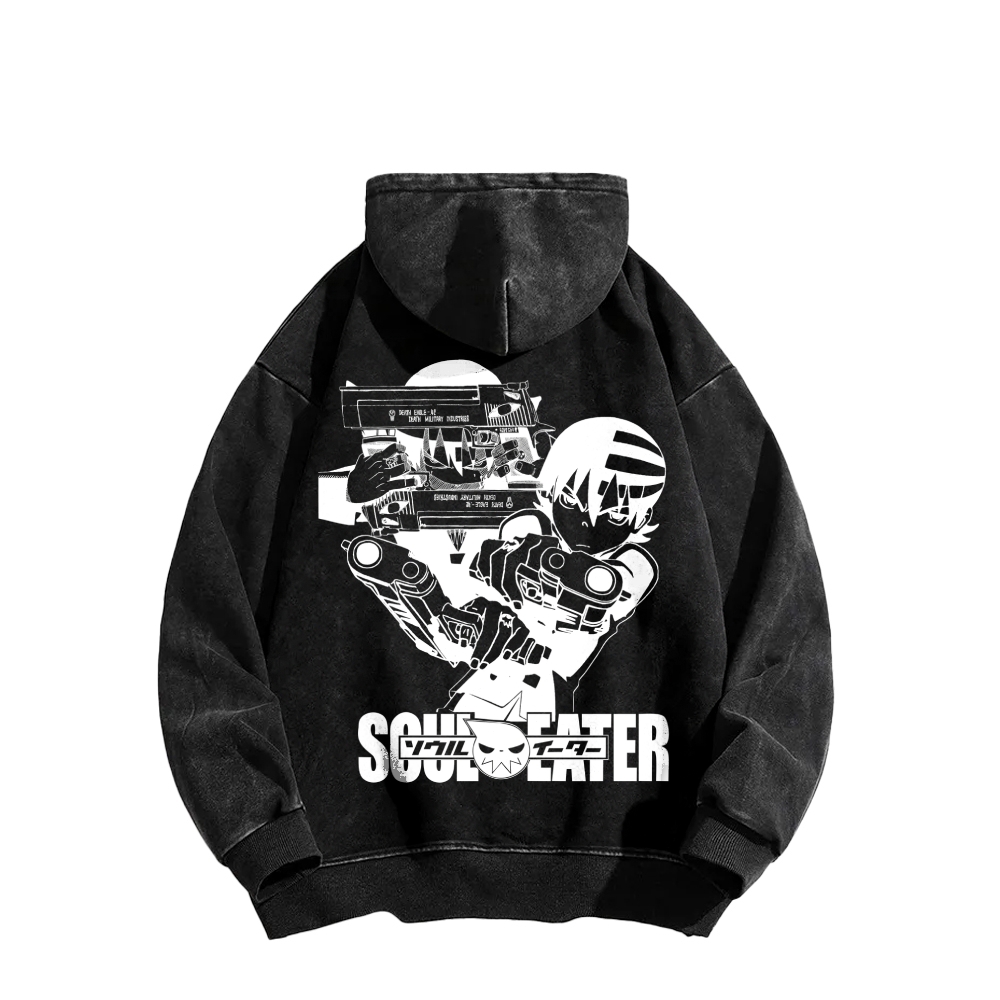 soul eater Unisex Washed Hoodie 2604000857