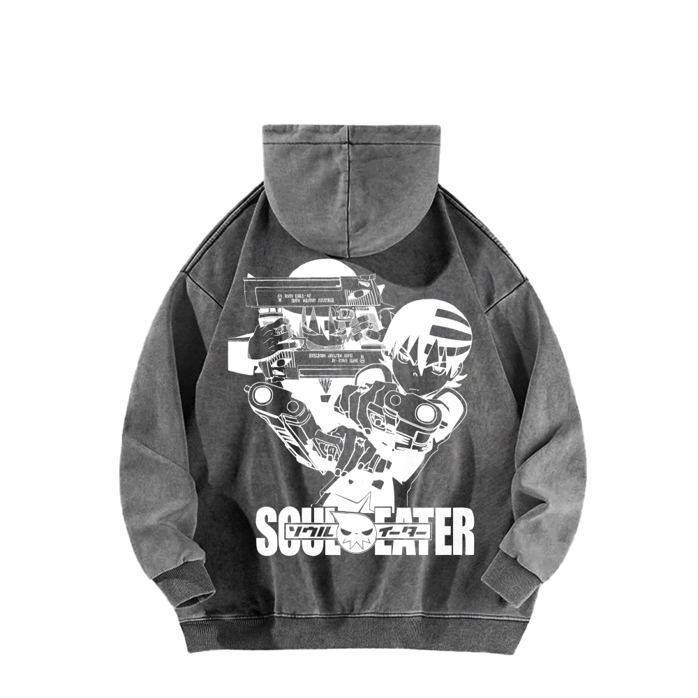 soul eater Unisex Washed Hoodie 2604000857