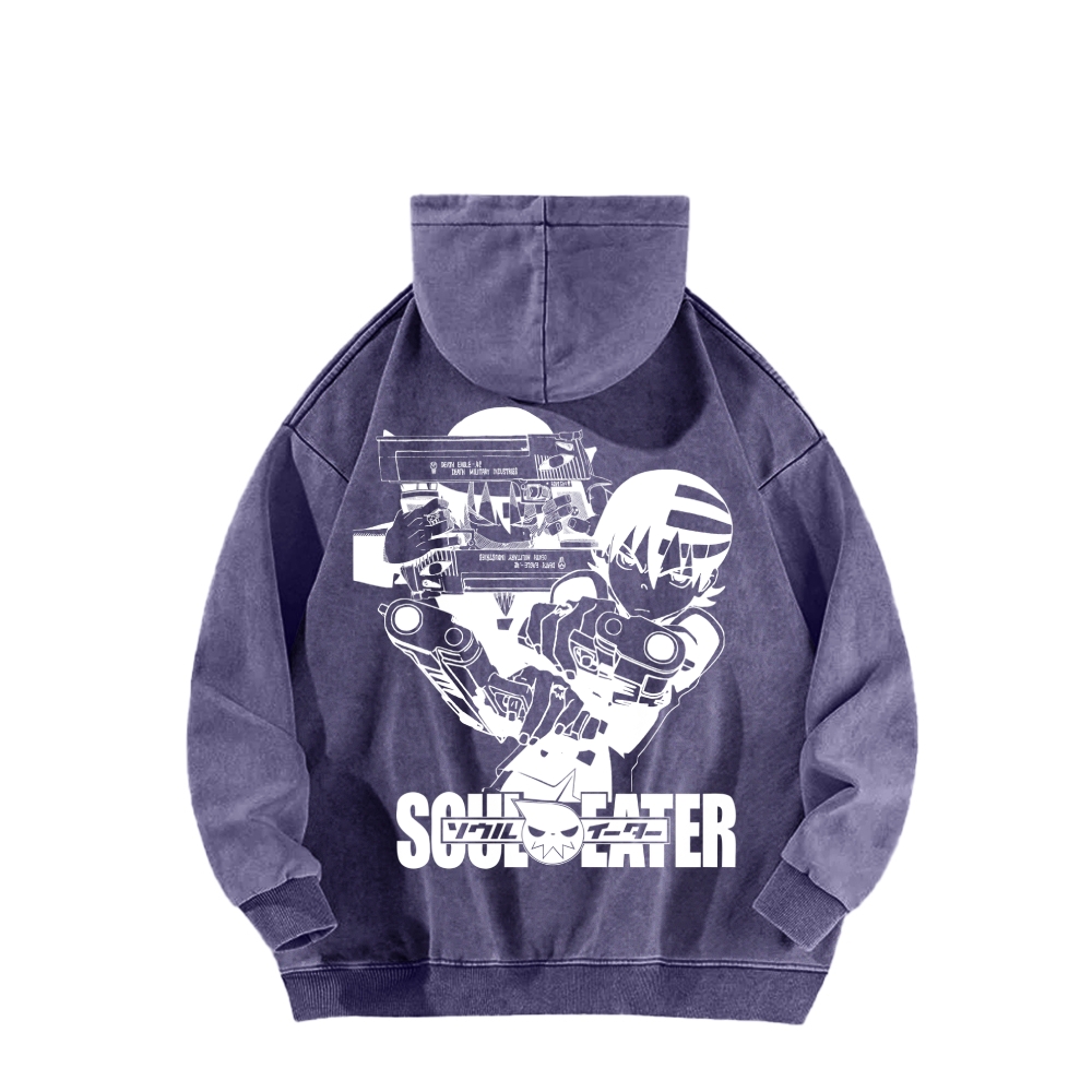 soul eater Unisex Washed Hoodie 2604000857