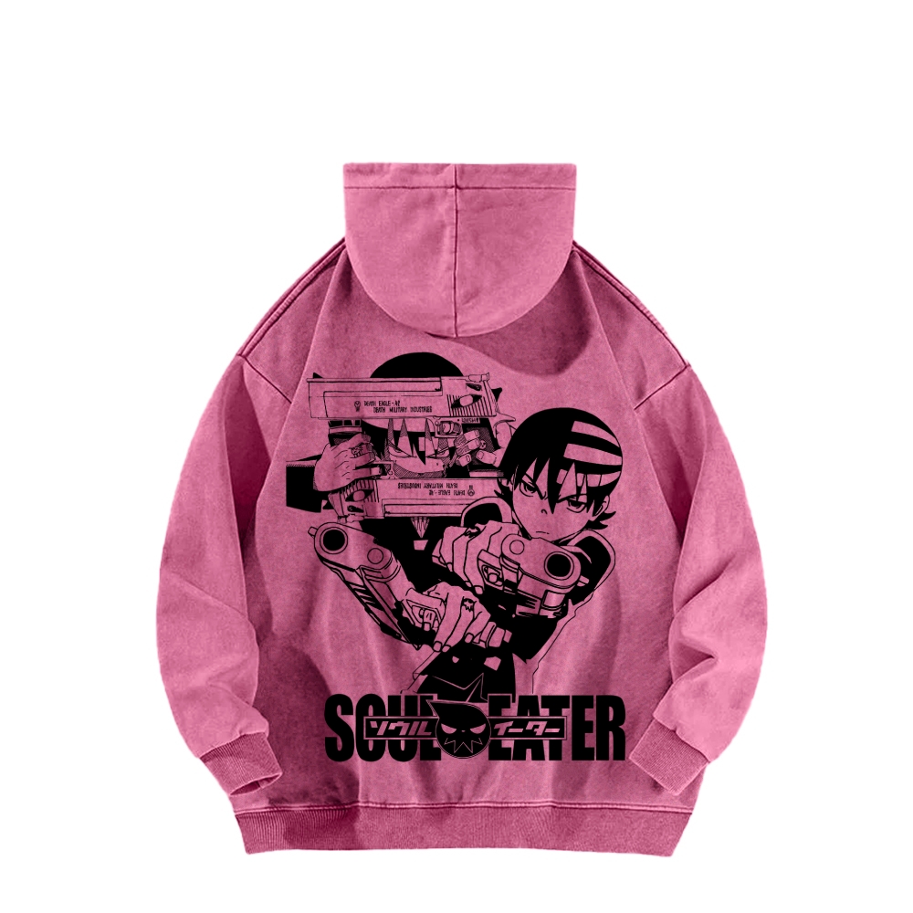 soul eater Unisex Washed Hoodie 2604000857