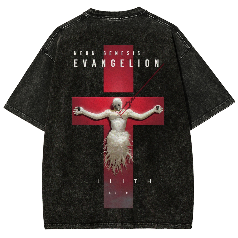 Neon Genesis Evangelion Unisex Fit Washed T-Shirt 2604003391