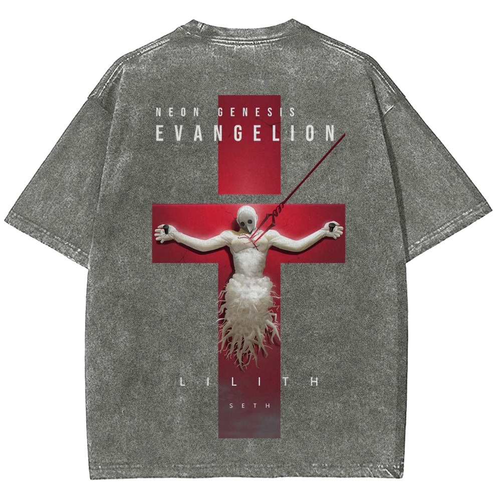 Neon Genesis Evangelion Unisex Fit Washed T-Shirt 2604003391