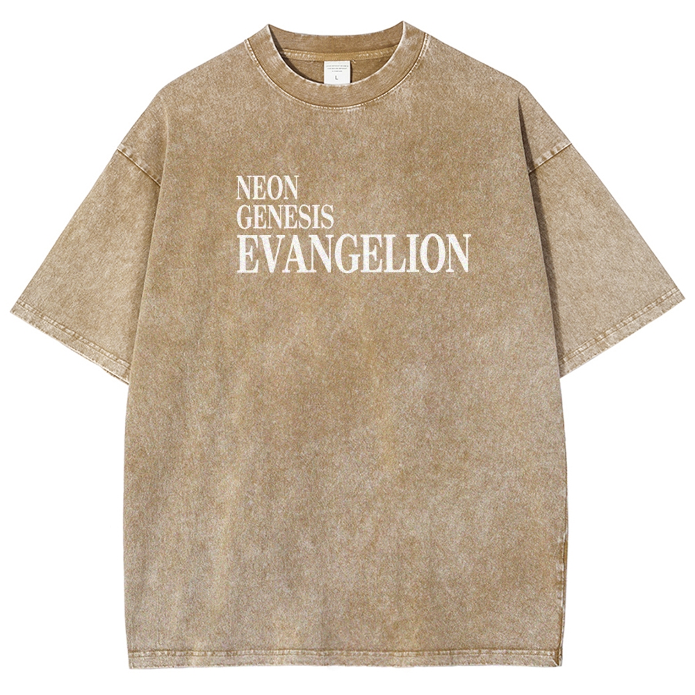 Neon Genesis Evangelion Unisex Fit Washed T-Shirt 2604003391