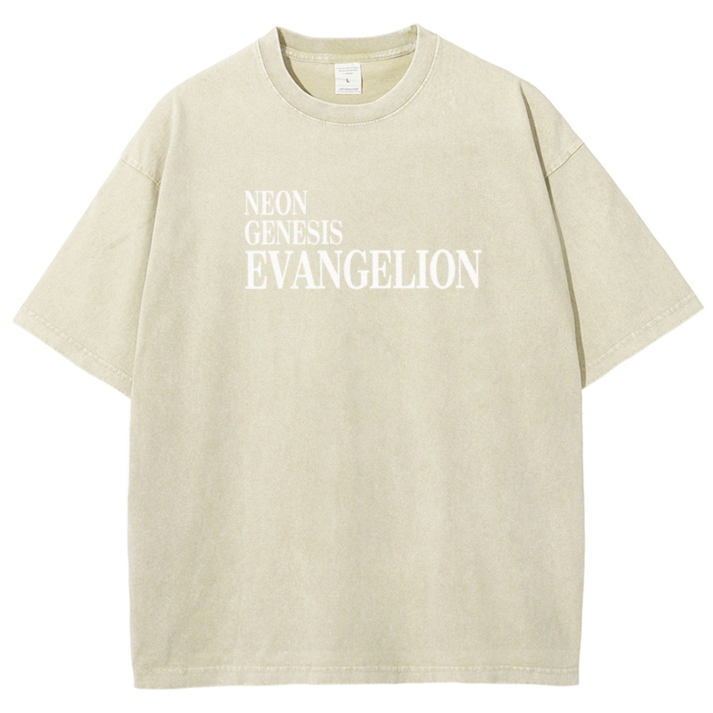 Neon Genesis Evangelion Unisex Fit Washed T-Shirt 2604003391