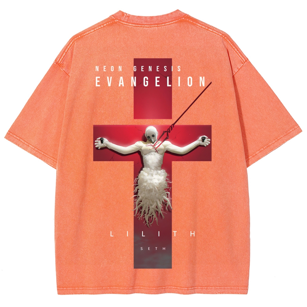 Neon Genesis Evangelion Unisex Fit Washed T-Shirt 2604003391