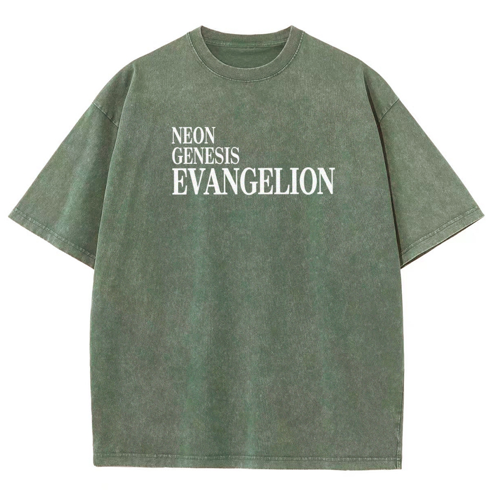 Neon Genesis Evangelion Unisex Fit Washed T-Shirt 2604003391