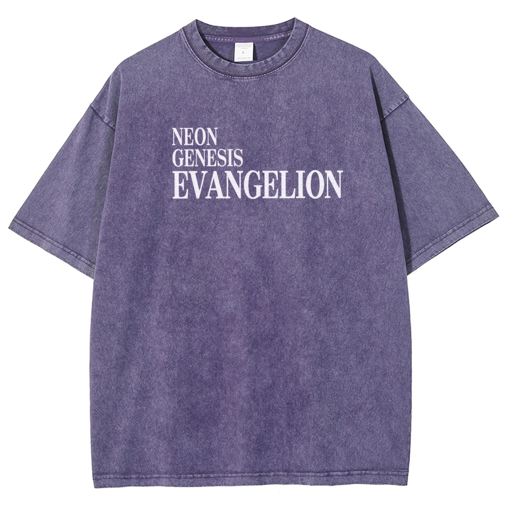 Neon Genesis Evangelion Unisex Fit Washed T-Shirt 2604003391