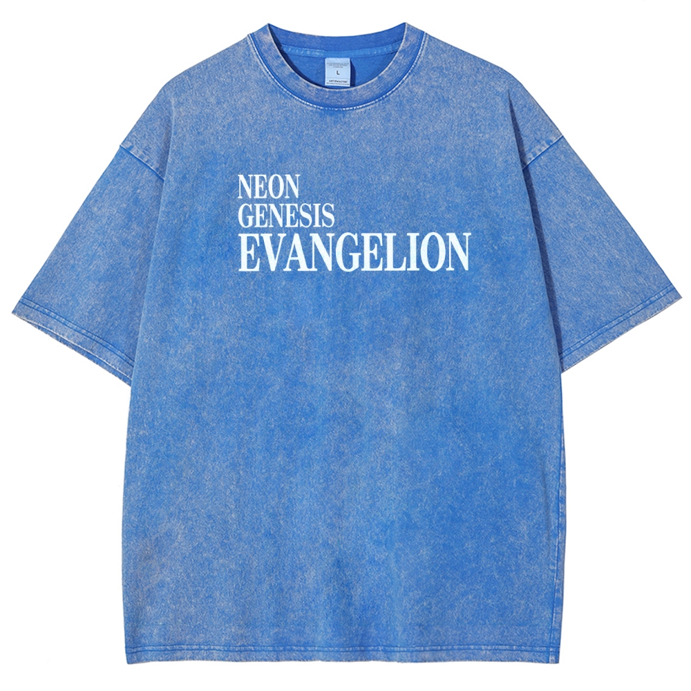 Neon Genesis Evangelion Unisex Fit Washed T-Shirt 2604003391
