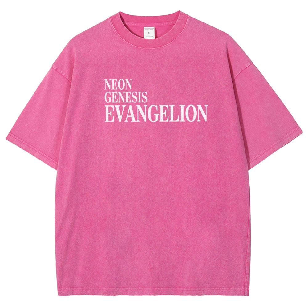 Neon Genesis Evangelion Unisex Fit Washed T-Shirt 2604003391