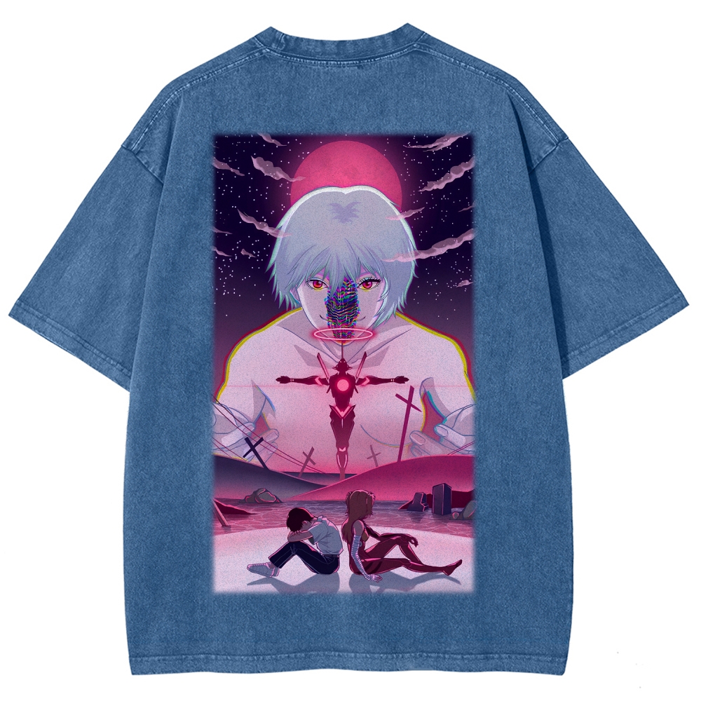 Neon Genesis Evangelion Unisex Fit Washed T-Shirt 2604003477